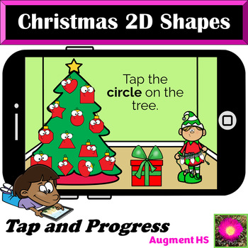 Preview of 2D Shapes Christmas Boom Cards™