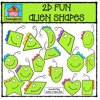 2D FUN Felt Shapes (P4 Clips Trioriginals) by P4 Clips Trioriginals