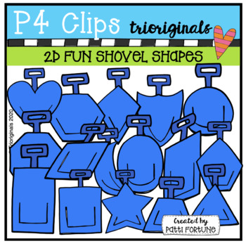 2D FUN Felt Shapes (P4 Clips Trioriginals) by P4 Clips Trioriginals