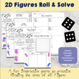 2D Figure Roll and Solve- Area