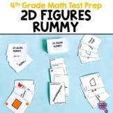 4th Grade MATH 2D Figures Rummy, Go Fish, Memory Card Game