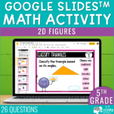 2D Shapes Geometry Google Slides | 5th Grade Math Review T