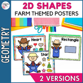 2D Geometric Shape Visual Reference Posters