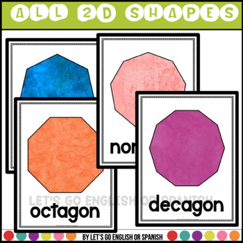 Geometric Shapes and Colors in English  Geometric Figures and Colors in  English 