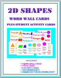2D Shapes Math Word Wall Cards and Activity Cards