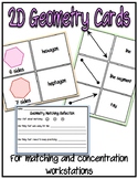 2D Geometry Matching Cards