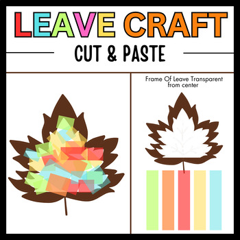 Preview of 2D Leave Transparent Paper Craft | Fun Activity For Bulletin Board Decoration