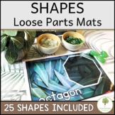 Loose Parts Shape Mats for 2D Shapes | Reggio Nature Theme
