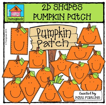 Preview of 2D Pumpkin Shapes Patch {P4 Clips Trioriginals Digital Clip Art}