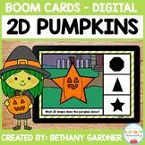 2D Pumpkins - Boom Cards - Distance Learning