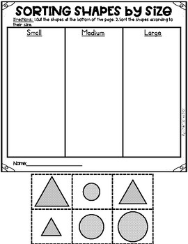 2D SHAPE SORT WORKSHEETS by KINDER COFFEE SHOP-Mrs Figueroa | TpT