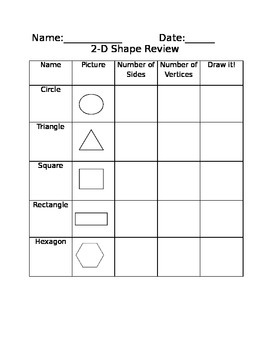 2d shapes review by erica mac teachers pay teachers