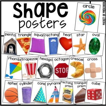 Preview of 2D Shape & 3D Shape Posters with Real Photographs