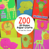 2D Shape Animal Crafts {Zoo}