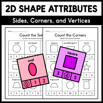 Preview of 2D Shape Attibutes - Sides, Corners, and Vertices
