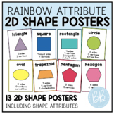 2D Shape Attribute Posters | Rainbow Decor