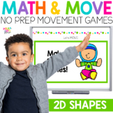 2D Shape Attributes | 2D Shapes Worksheets | MATH AND MOVE