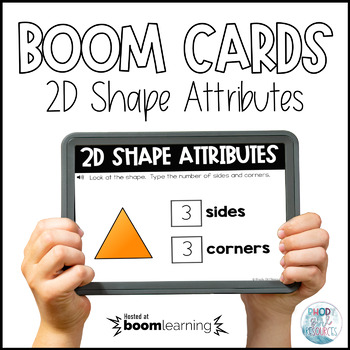 Preview of 2D Shape Attributes Boom Cards™