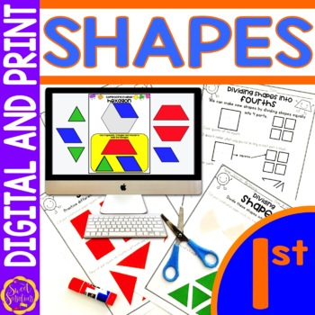 Preview of 2D Shape Attributes Partitioning, Composing and Decomposing Shapes Google Slides