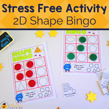 Preview of 2D Shape Bingo and Poster Pack | 2D Shapes Activity