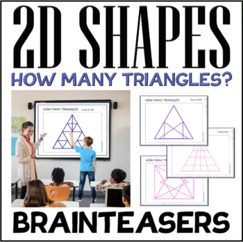 Preview of Count the triangles? 2D Shape Brainteasers