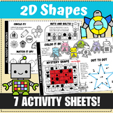 2D Shape - Drawing & Recognizing Shapes - Activity Workshe