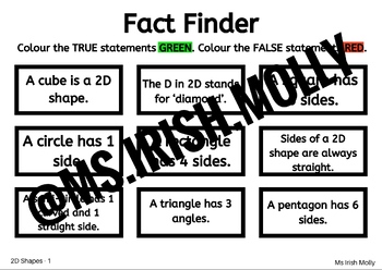 Preview of 2D Shape Fact Finder