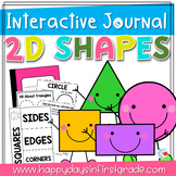 2D Shapes Interactive Journal (Kindergarten & 1st Grade)