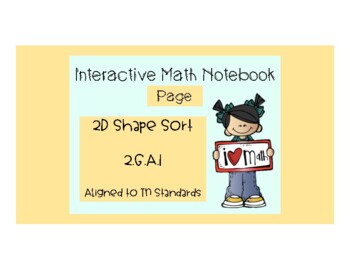 Preview of 2D Shape Interactive Notebook Page