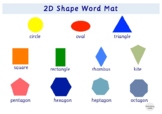 2D Shape Mat for Maths Vocabulary