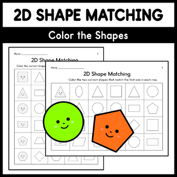 Preview of 2D Shape Matching - Color the Shapes