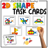 2D Shape Math Task Cards | Build with Pattern Blocks | Math Center Activities
