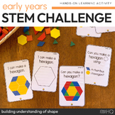 2D Shape Pattern Block STEM Challenge Cards