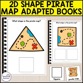 Preview of 2D Shape Pirate Adapted Books | Math Adapted Books for Special Education