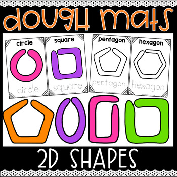 Play Dough Mat Bundle, Numbers, Alphabet, 2D Shape, Kindergarten