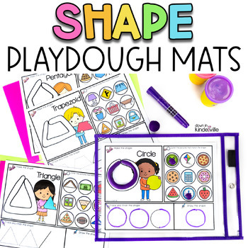 Play Dough Mat Bundle, Numbers, Alphabet, 2D Shape, Kindergarten