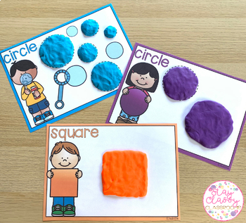 2D Shape Playdough Mats by Stay Classy Classrooms | TpT