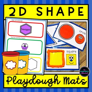 2D Shapes Playdough Mats | Shape Playdoh Mats by No Worksheets Allowed