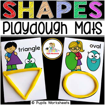 2D Shape Playdough Mats - Fine Motor Fun - Activities and