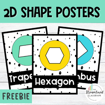 Preview of 2D Shape Posters - FREE