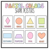 2D Shape Posters | Pastel Classroom Decor