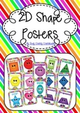2D Shape Posters - Shapes with Feet