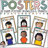 2D Shape Posters for the Primary Classroom | Boho Neutrals