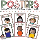 2D Shape Posters for the Primary Classroom | Boho Theme