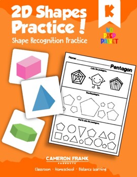 Preview of 2D Shape Practice| Shape Recognition & Practice | Preschool – Kindergarten