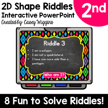 Preview of 2D Shape Riddles Interactive PowerPoint