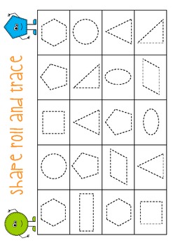 2D Shape Roll and Trace by Collaborative Classroom | TpT