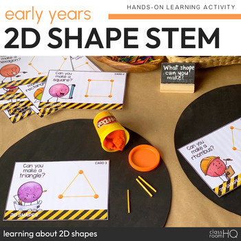 Preview of 2D Shape STEM Challenge Cards