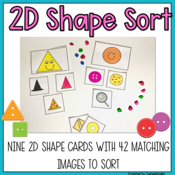 2D Shape Sort Activity Kindergarten-Grade 1 by Can We Kinder | TpT