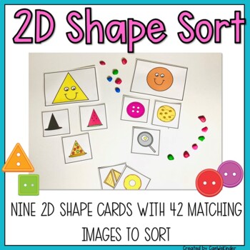 2D Shape Sort Activity Kindergarten-Grade 1 by Can We Kinder | TPT